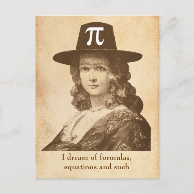 Pi Lady Dreams Postcard (Front)