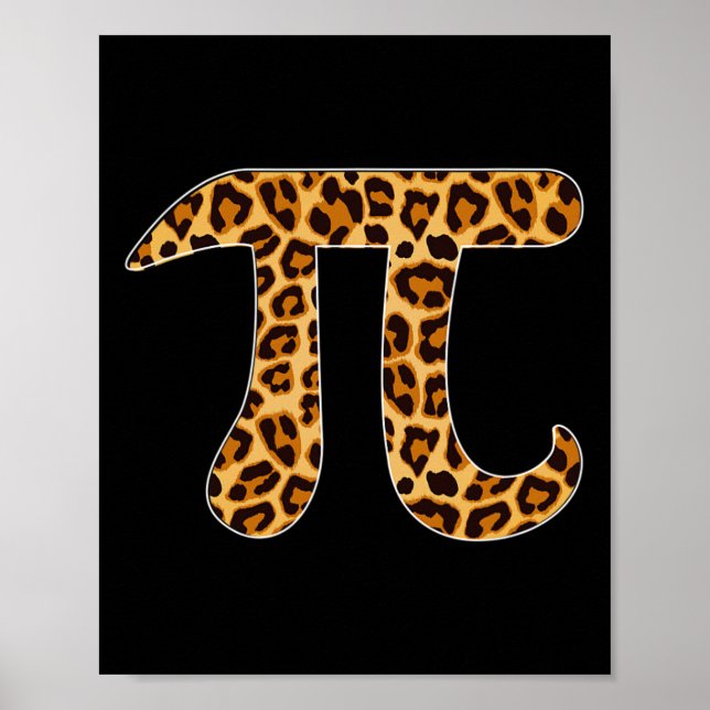 Pi Leopard Print Skin Cheetah Pi Day Math Nerd Mat (Front)