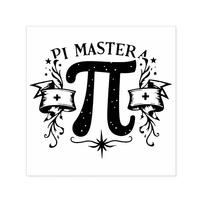 Pi Master Self-inking Stamp (Design)