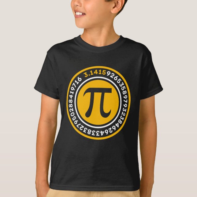 Pi Math Geek Science Irrational Number T-Shirt (Front)