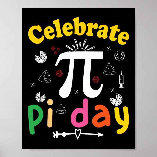 Pi Math Science Stem Gift 3.14 Pi Day 1  Poster (Front)