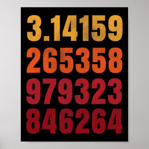 Pi Math Science Stem Gift 3.14 Pi Day 3  Poster
