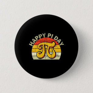 Pi Math Science Stem Gift 3.14 Pi Day Vintage Retr 6 Cm Round Badge
