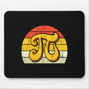 Pi Math Science Stem Gift 3.14 Pi Day Vintage Retr Mouse Pad