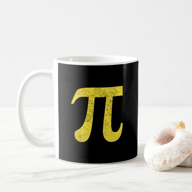 Pi - Math Symbols Coffee Mug (With Donut)