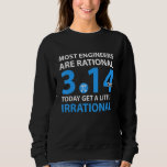 Pi Math Teacher Pi Day Irrational Sweatshirt<br><div class="desc">Pi Math Teacher Pi Day Irrational</div>