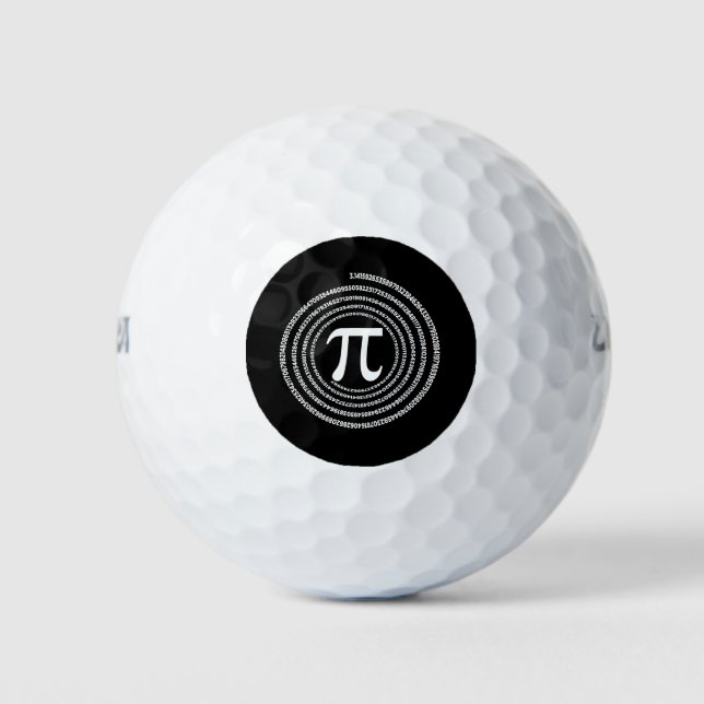 Pi Mathematics Pi Maths Golf Balls (Front)