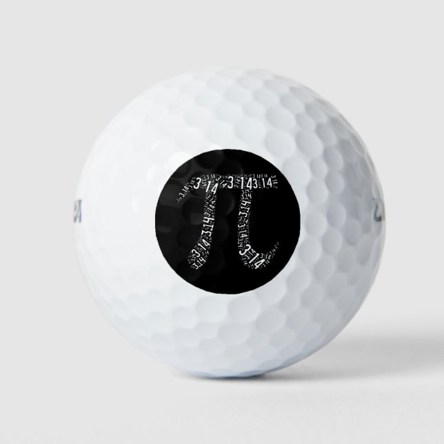 Pi Maths Nerd Golf Balls (Front)