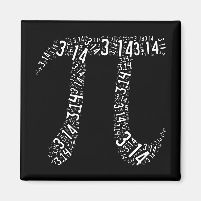 Pi Maths Nerd Magnet (Front)