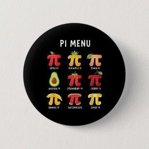 Pi Menu 3,14 Pi Number Symbol Math Teacher Funny F 6 Cm Round Badge