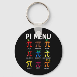Pi Menu 3.14 Pi Symbol - Math Teacher Happy Pi Day Key Ring