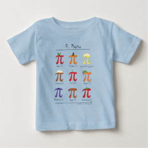Pi Menu Cute Math Pi Day Kid's Baby T-Shirt