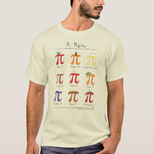 Pi Menu Cute Math Pi Day Men's T-Shirt