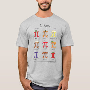 Pi Menu Cute Math Pi Day Men's T-Shirt