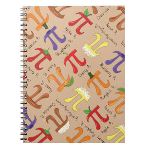 Pi Menu Cute Math Pi Day Notebook
