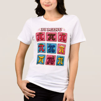 PI MENU – Funny Pi Day 3.14 Math Teacher Design Tri-Blend Shirt