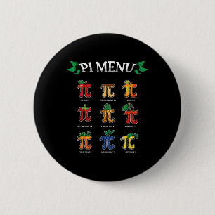 Pi Menu Pi Day 2025 3.14 Math Teacher Pie Menu Mat 6 Cm Round Badge