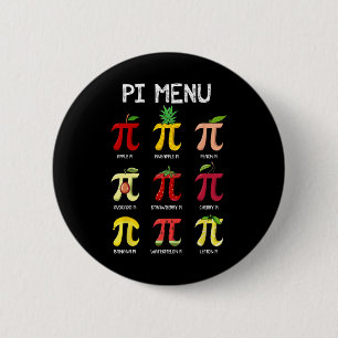 Pi Menu Pie Math Day Mathematics Math Teacher Pi S 6 Cm Round Badge