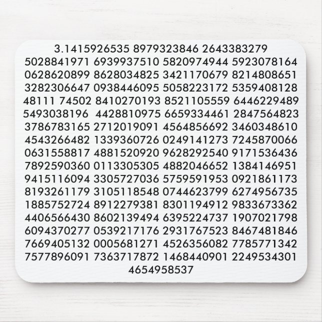 Pi mouse pad (Front)