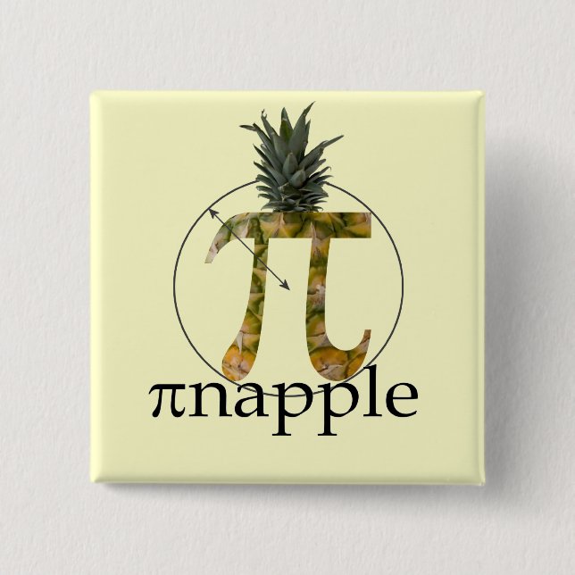 pi-napple 15 cm square badge (Front)