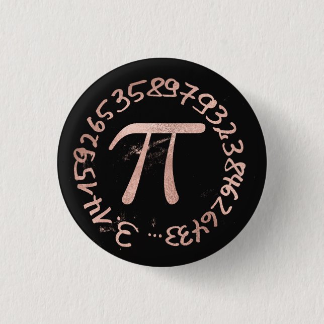 Pi Number Aproximation Button For Math Lovers (Front)