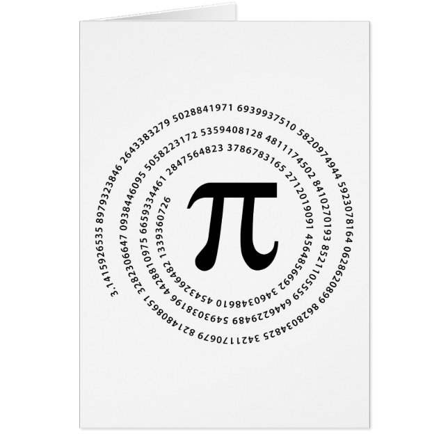 Pi Number Design (Front)