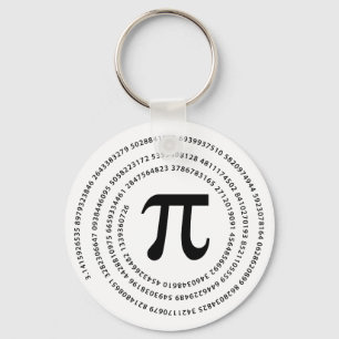 Pi Number Design Key Ring