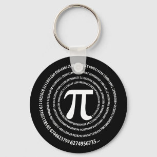 Pi Number Design Key Ring