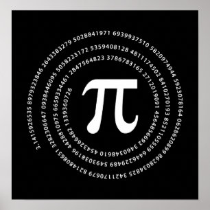 Pi Number Design Poster
