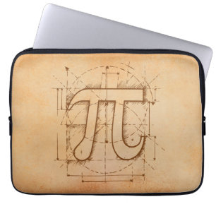 Pi Number Drawing Laptop Sleeve