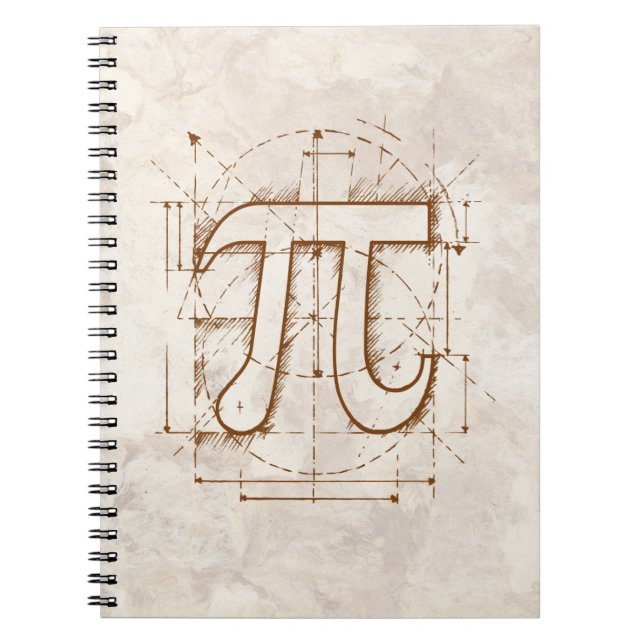 Pi Number Drawing Notebook (Front)