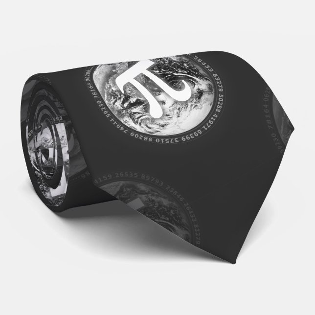 Pi Number Pattern | Nerd Tie (Rolled)