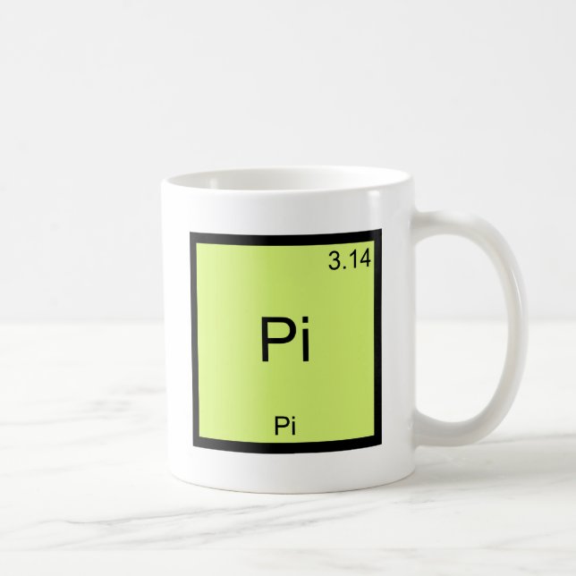 Pi - Pi Funny Math Element Chemistry T-Shirt Coffee Mug (Right)