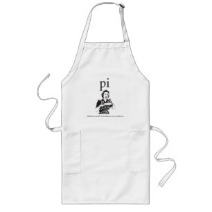 Pi / Pie Affects Overall Circumference Nerd Humour Long Apron