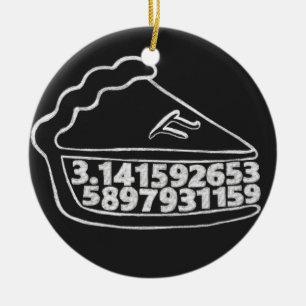 Pi pie chalkboard ornament