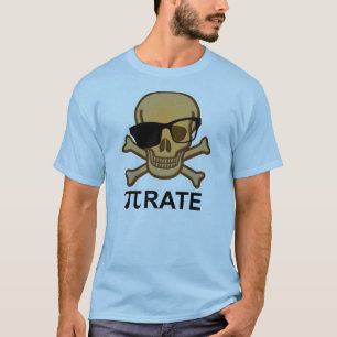 Pi Pirate Funny Math Geometry T-Shirt Nerd Geek