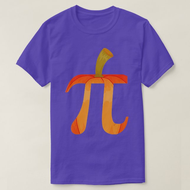 Pi Pumpkin Pie Math Funny Halloween Pi Day Maths L T-Shirt (Design Front)