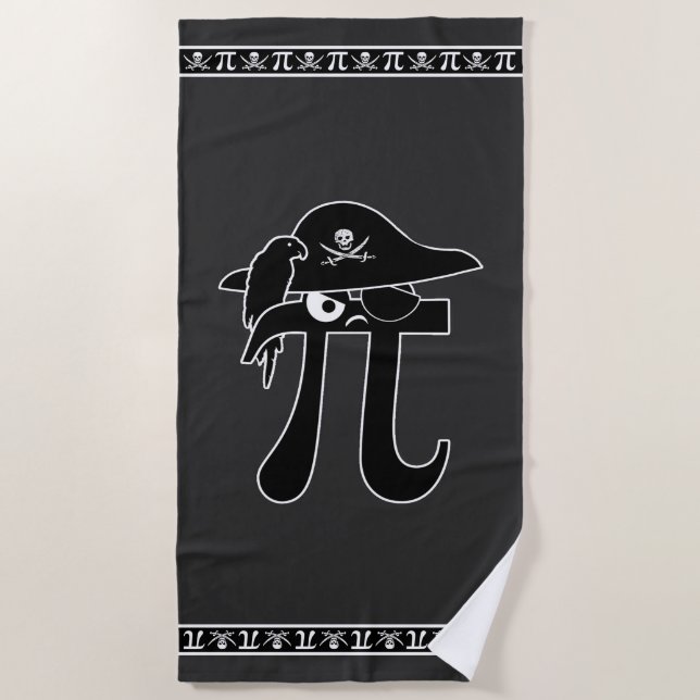 Pi-Rate Beach Towel (Front)