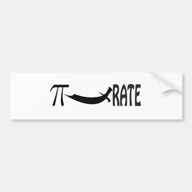 PI-RATE BUMPER STICKER (Front)