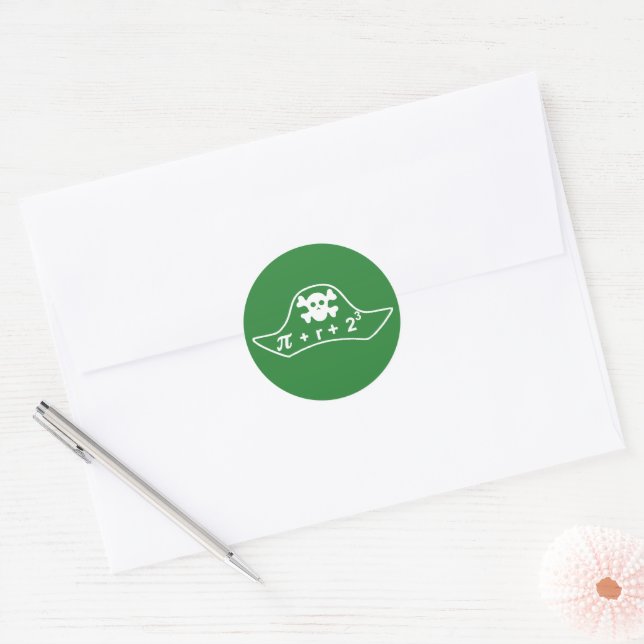 Pi - Rate Classic Round Sticker (Envelope)