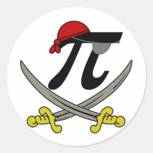 Pi - Rate Classic Round Sticker