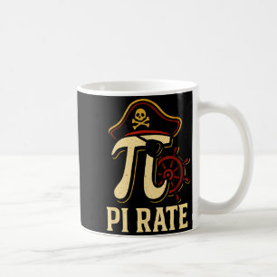 Pi Rate Funny Math Pirate Pi Day 3.14 Teacher  Coffee Mug