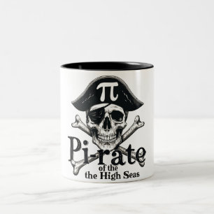 Pi-rate of the High Seas Two-Tone Coffee Mug