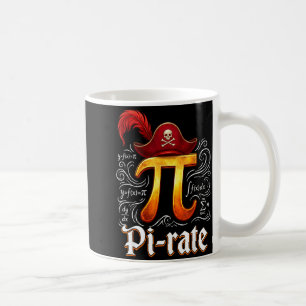 Pi Rate Science Student Math Teacher Funny Pi Day Coffee Mug