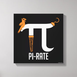 Pi-Rate Symbol Canvas Print