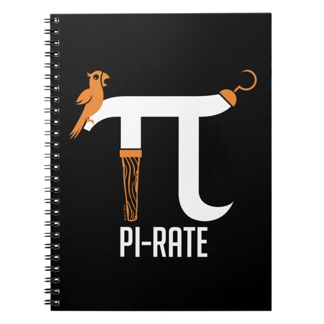 Pi-Rate Symbol Notebook (Front)
