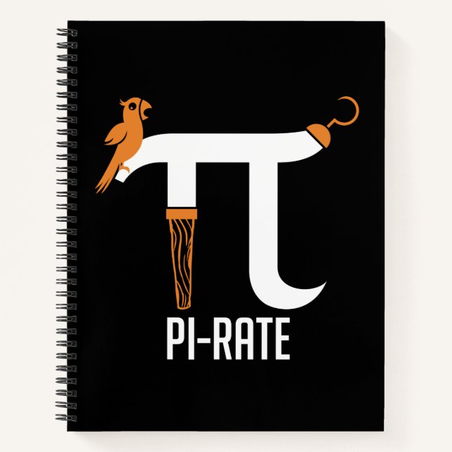 Pi-Rate Symbol Notebook (Front)