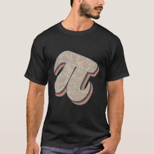 Pi Retro 70S 80'S Style Pi Day Science Math Teache T-Shirt