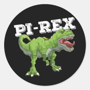 Pi Rex Day Dinosaur Math Mathematics Classic Round Sticker