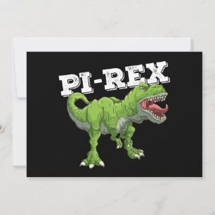 Pi Rex Day Dinosaur Math Mathematics Invitation